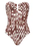 ERES Warm bustier swimsuit - Brown
