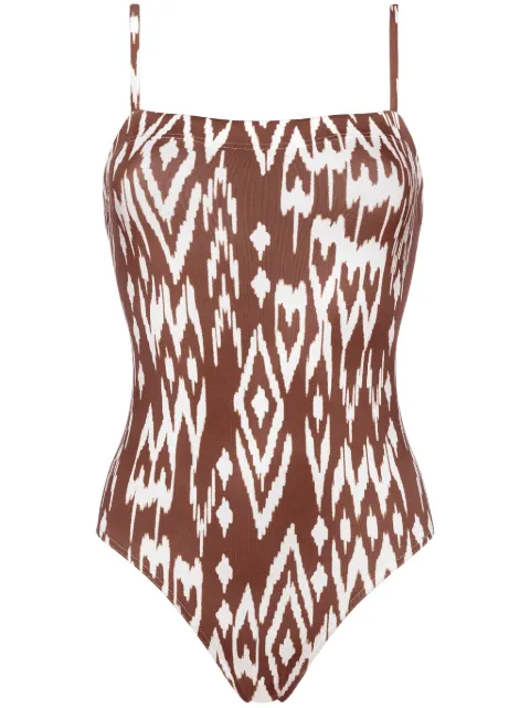 ERES Cloud geometric-print swimsuit