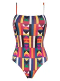 ERES Colors geometric-print swimsuit - Multicolour
