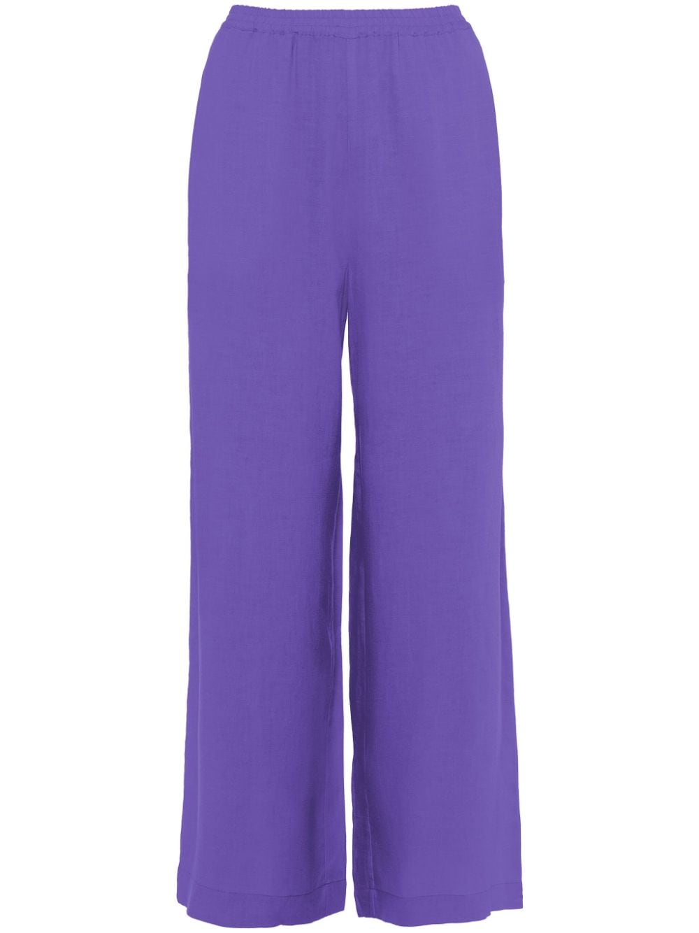 Eres Select Wide-leg Linen Trousers In Purple
