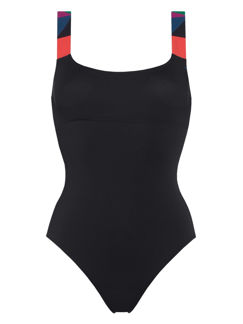 Tempo contrasting-strap swimsuit