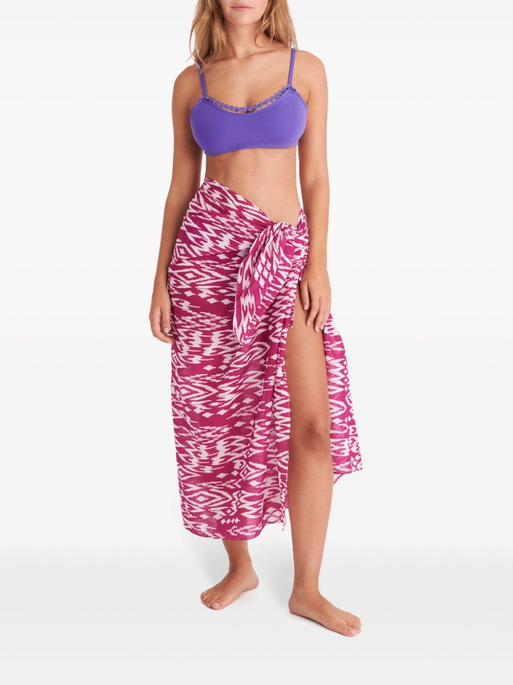 Shop Eres Weather Cotton Sarong In Pink