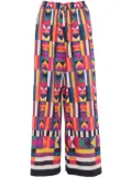 ERES Pluriel geometric-print palazzo pants - Multicolour