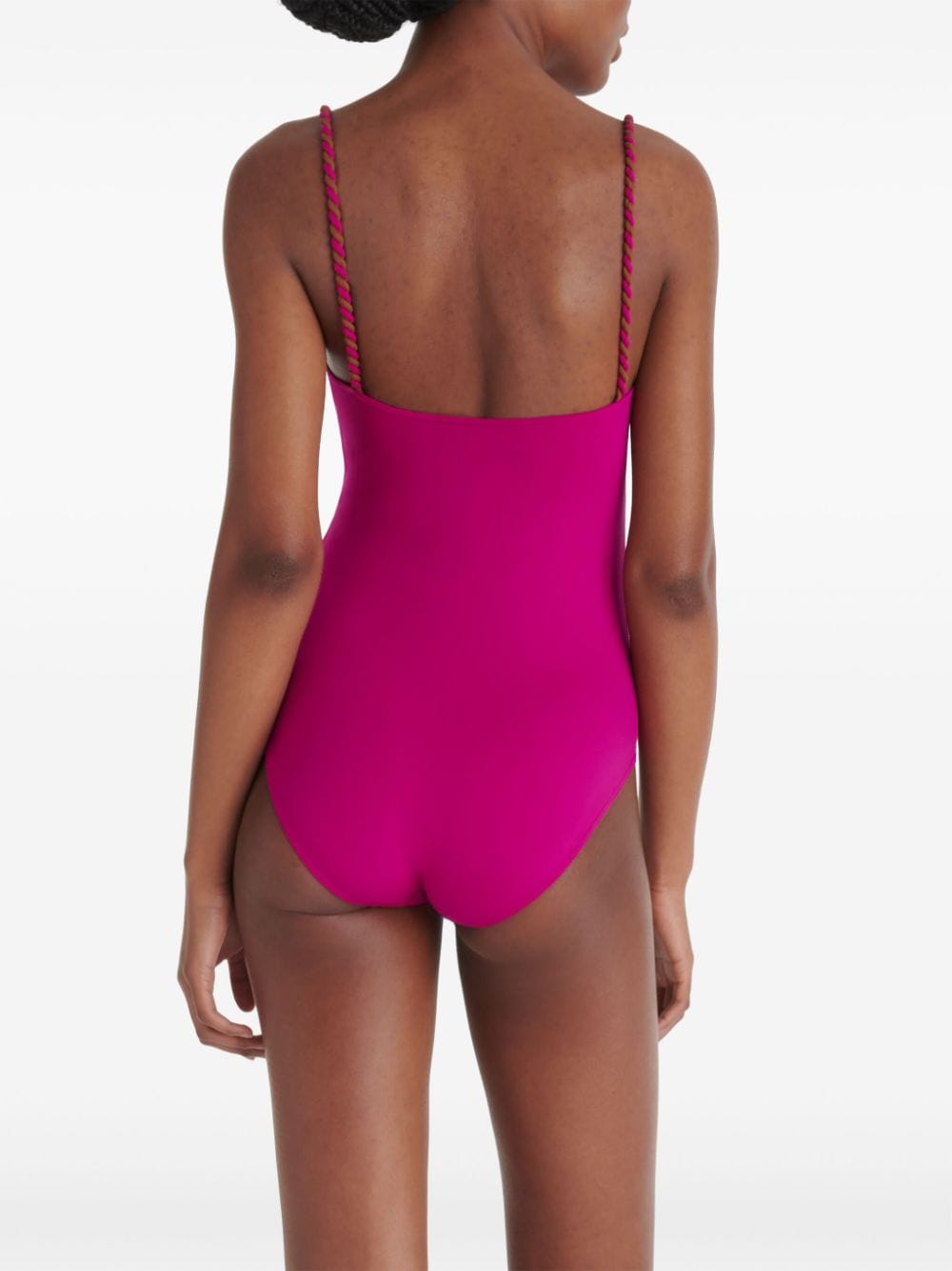 Shop Eres Carnaval Twisted-straps Swimsuit In Pink