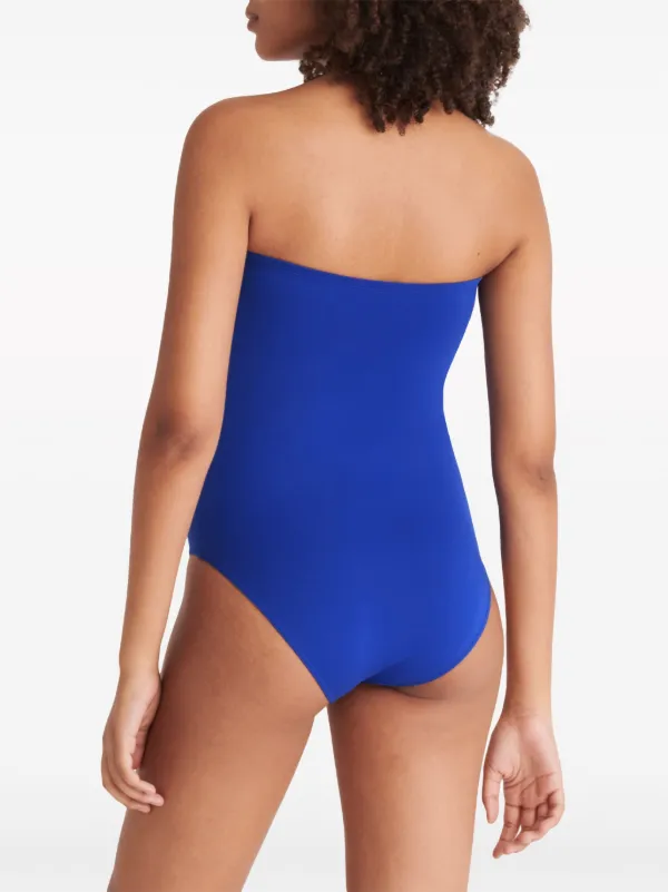 ERES Cassiopée Bustier Swimsuit | Blue | FARFETCH