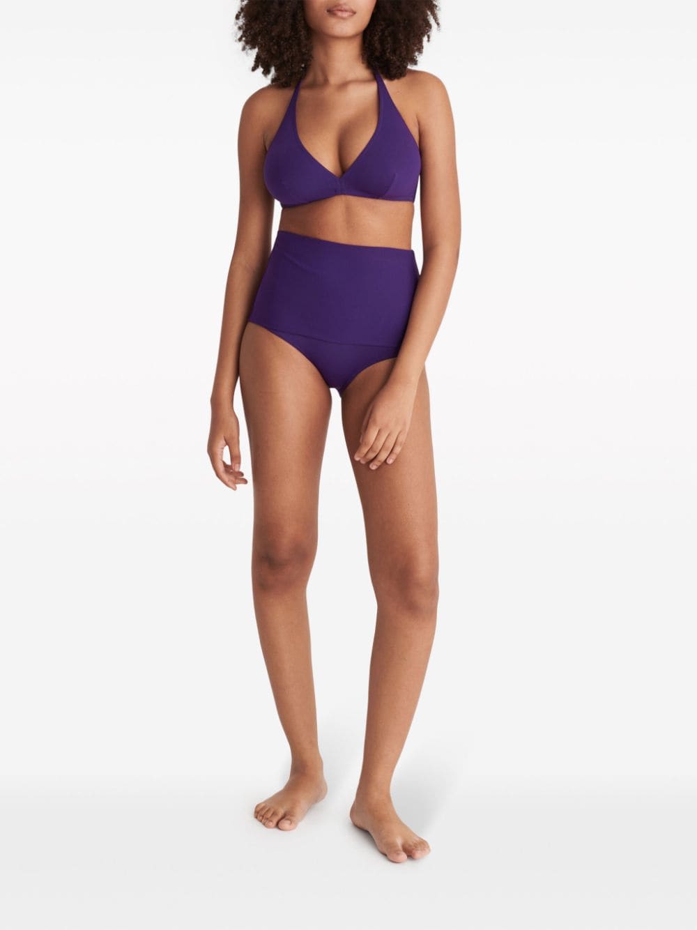 Shop Eres Gang Full-cup Triangle Bikini Top In Purple