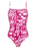 ERES Cloud geometric-print swimsuit - Pink