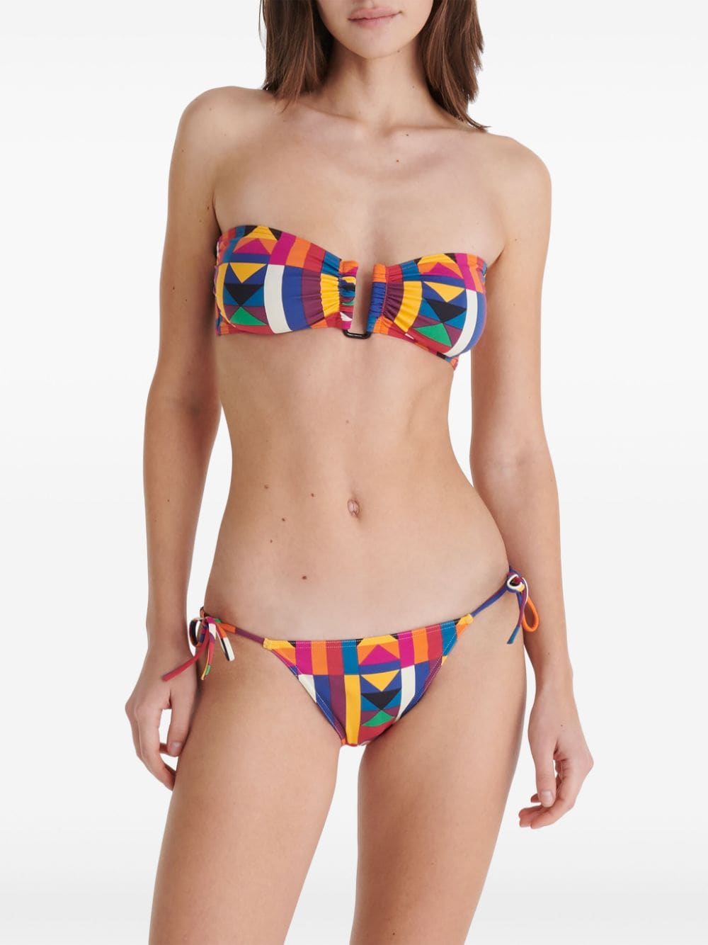 ERES Reflexe bikinislip met geometrische print Roze