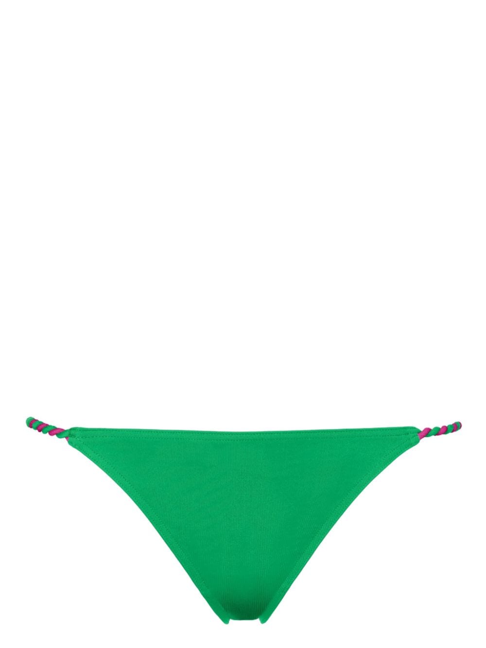 Shop Eres Salto Twist-tie Thin Bikini Briefs In Green