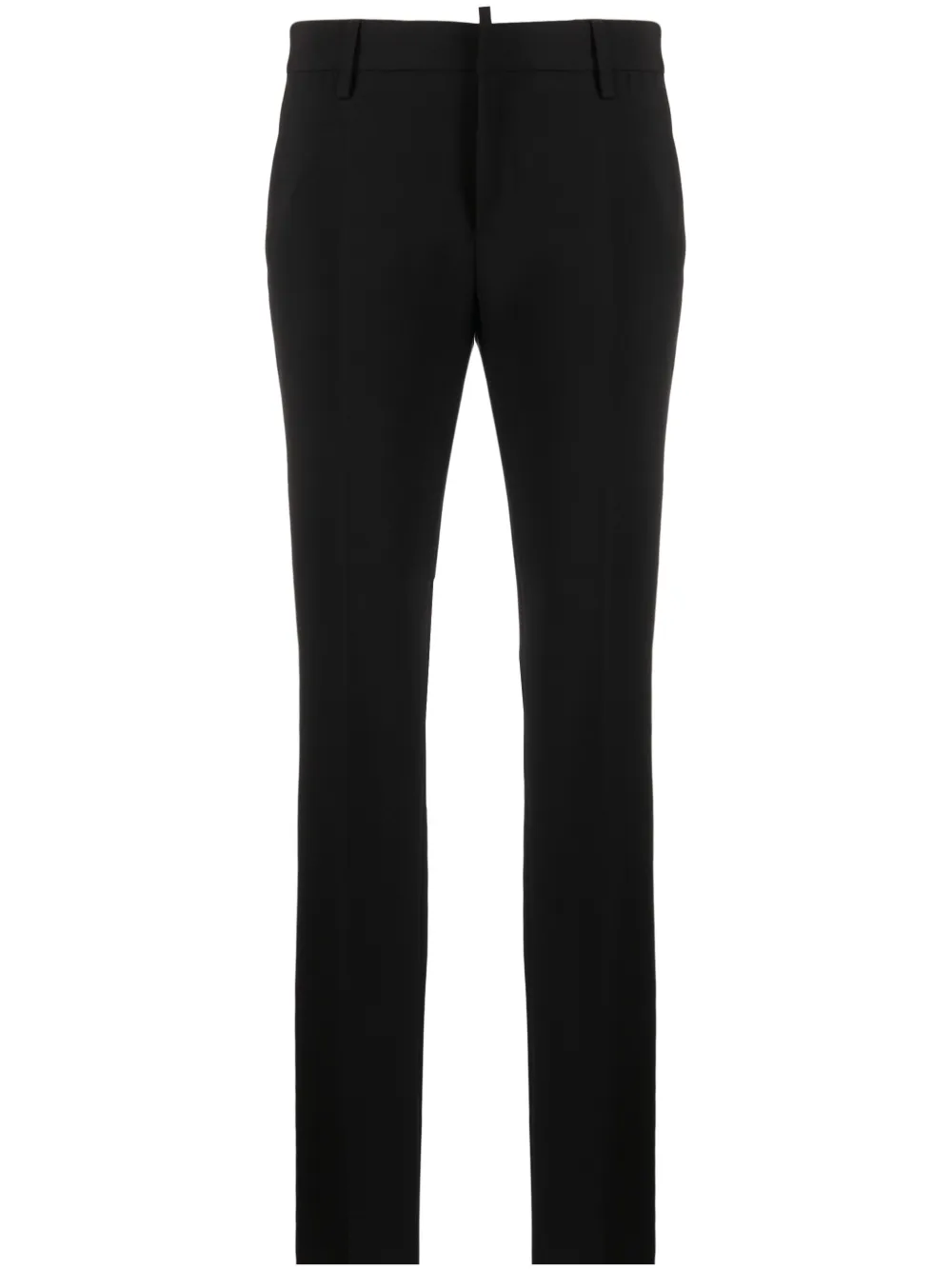 Dsquared2 Slim-fit pantalon met logoplakkaat Zwart