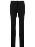DSQUARED2 logo-plaque tailored slim-fit trousers - Black