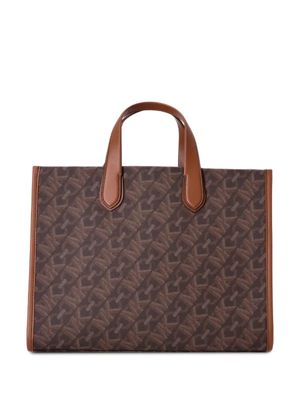 Michael Kors large Gigi tote bag women Canvas Polyester Polyester Cotton One Size Brown