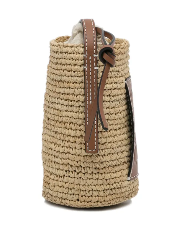 Raffia deals bucket bag