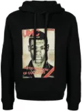 Neil Barrett photograph-print jersey hoodie - Black