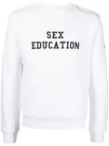 Neil Barrett text-print crew-neck sweatshirt - White