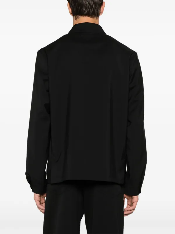 トップス Prada Wool Jacket Prada zip-up Wool Blend Shirt Jacket | Black | FARFETCH PL