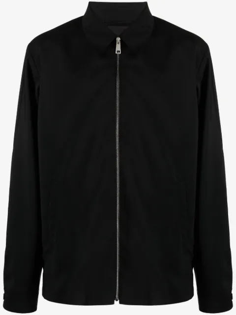 Prada zip-up wool blend shirt jacket