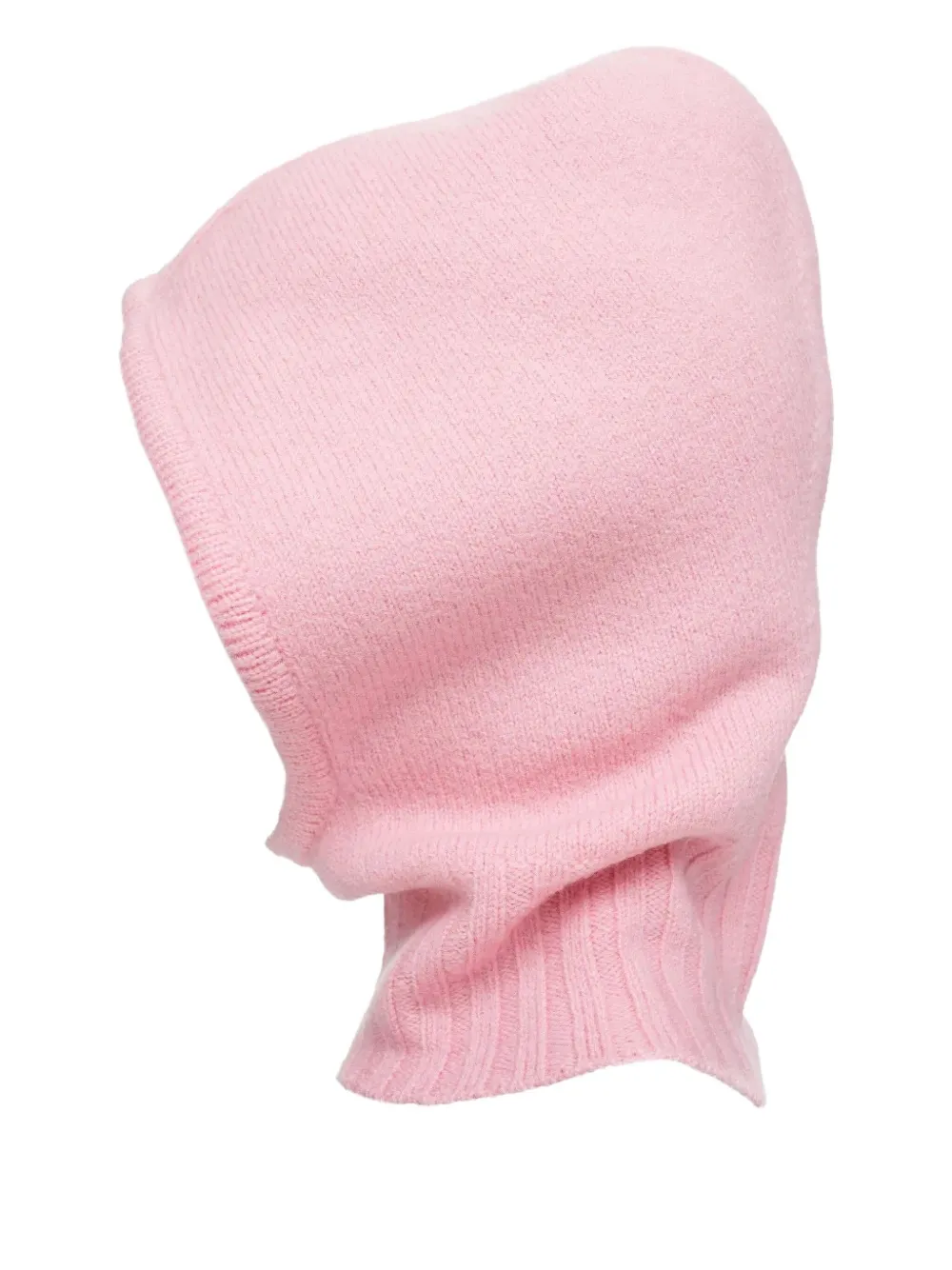 Jil Sander ribbed-detail balaclava - Roze
