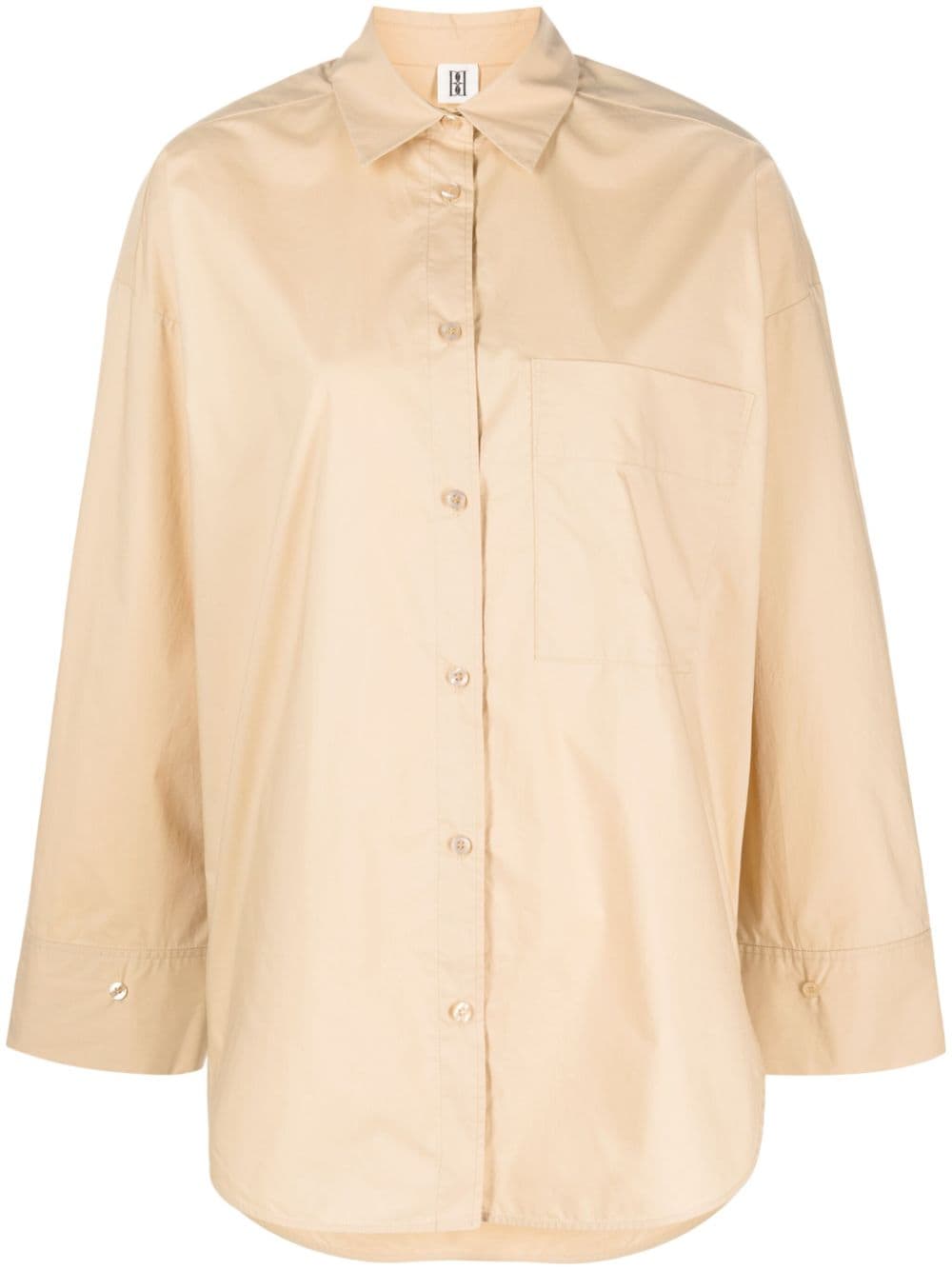 By Malene Birger spread-collar Organic Cotton Shirt - Farfetch