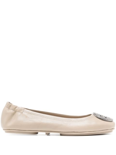 Tory Burch ballerines Minnie en cuir 