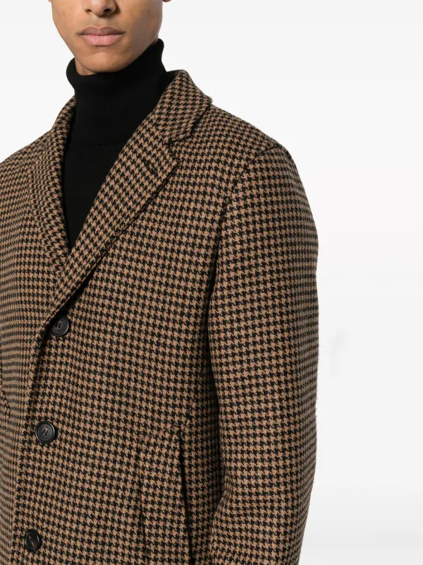 Houndstooth peacoat mens online