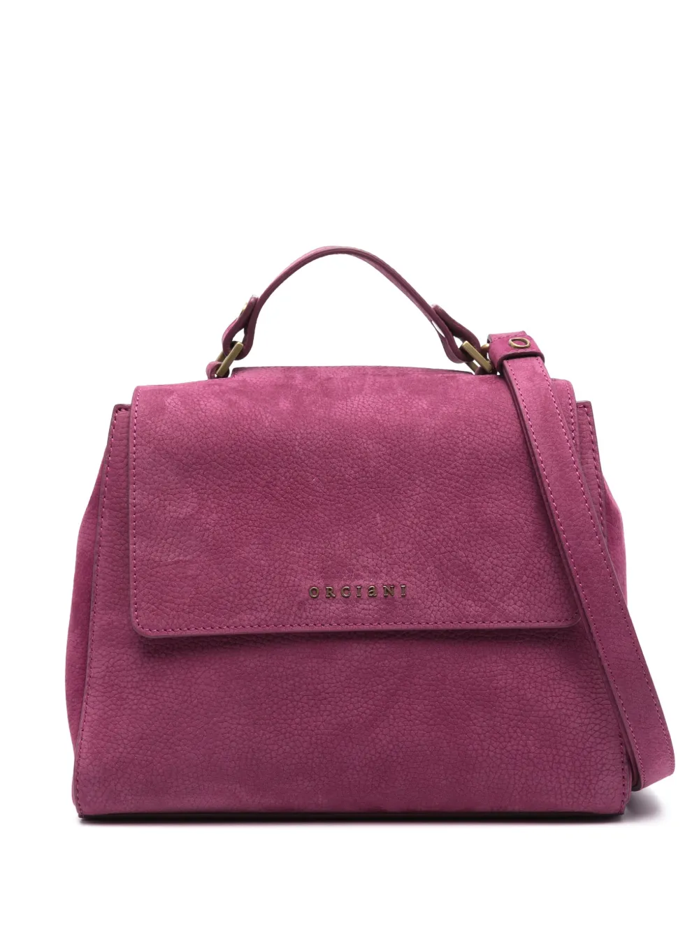 Orciani Sveva shopper met logo Paars