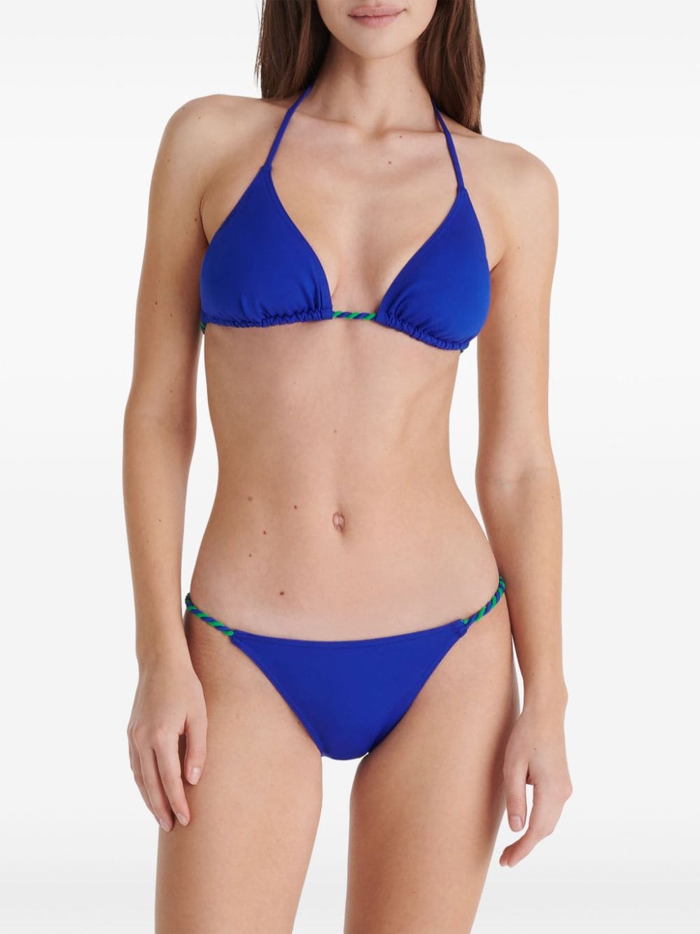 Shop Eres Toupie Braided-strap Bikini Top In Blue