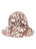 ERES Bobby abstract-print bucket hat - Brown