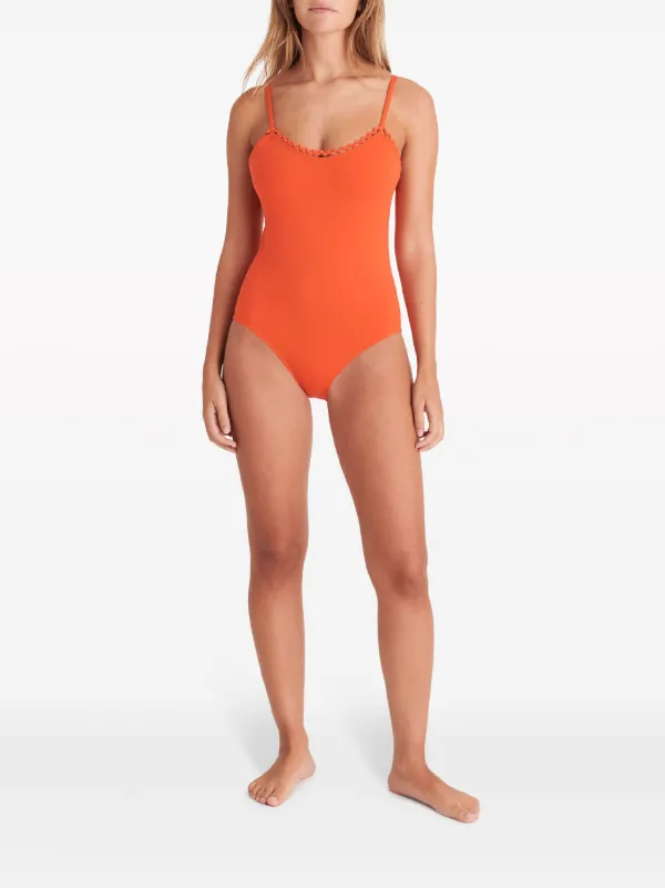 Maillot De Bain Une Pièce ERES Egerie Voge - Taille 44, Couleur Croco Olive, Neuf étiqueté