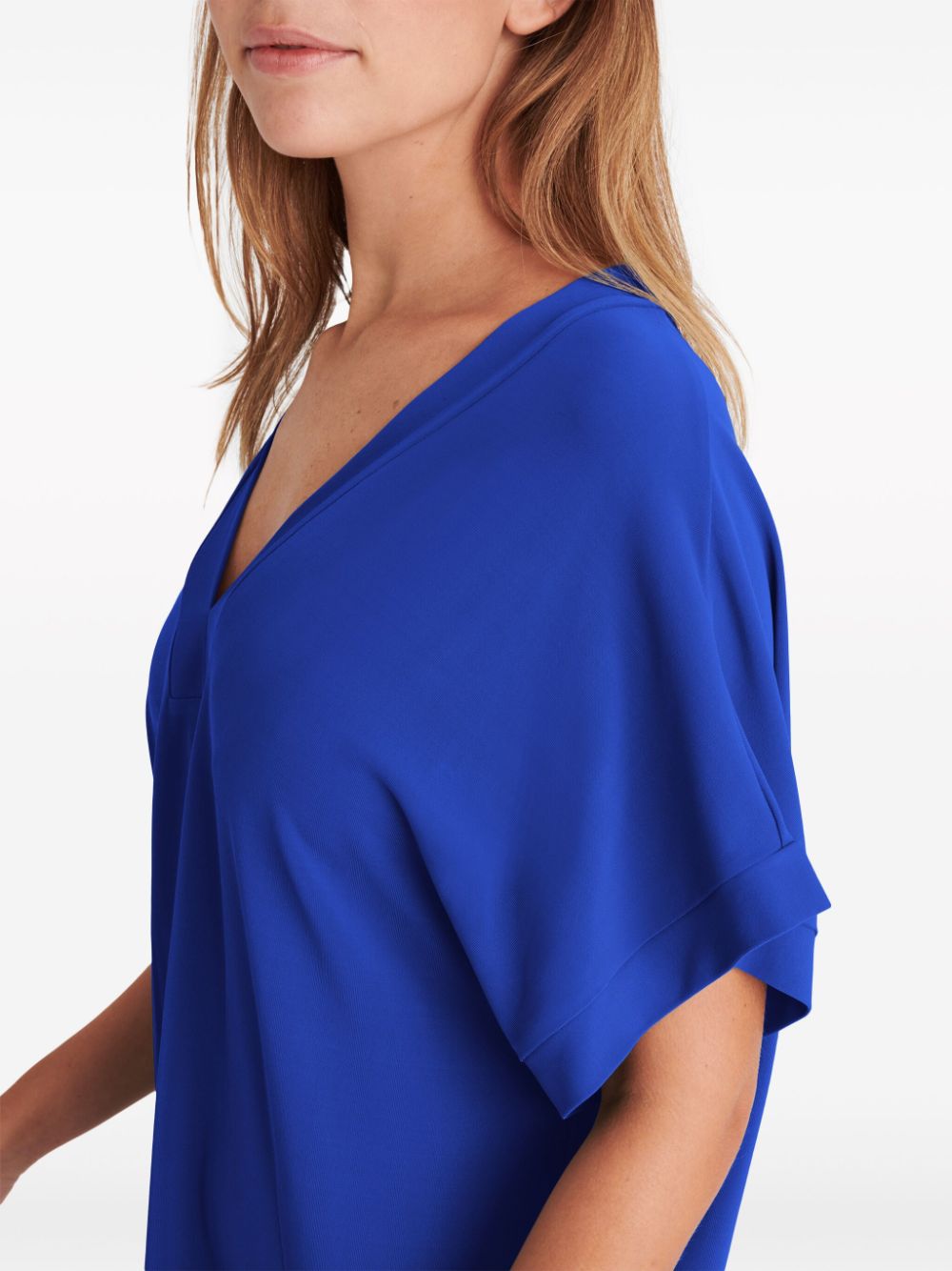 Shop Eres Tali V-neck Beach Dress In Blue