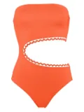 ERES Dancing one-piece strapless swimsuit - Orange