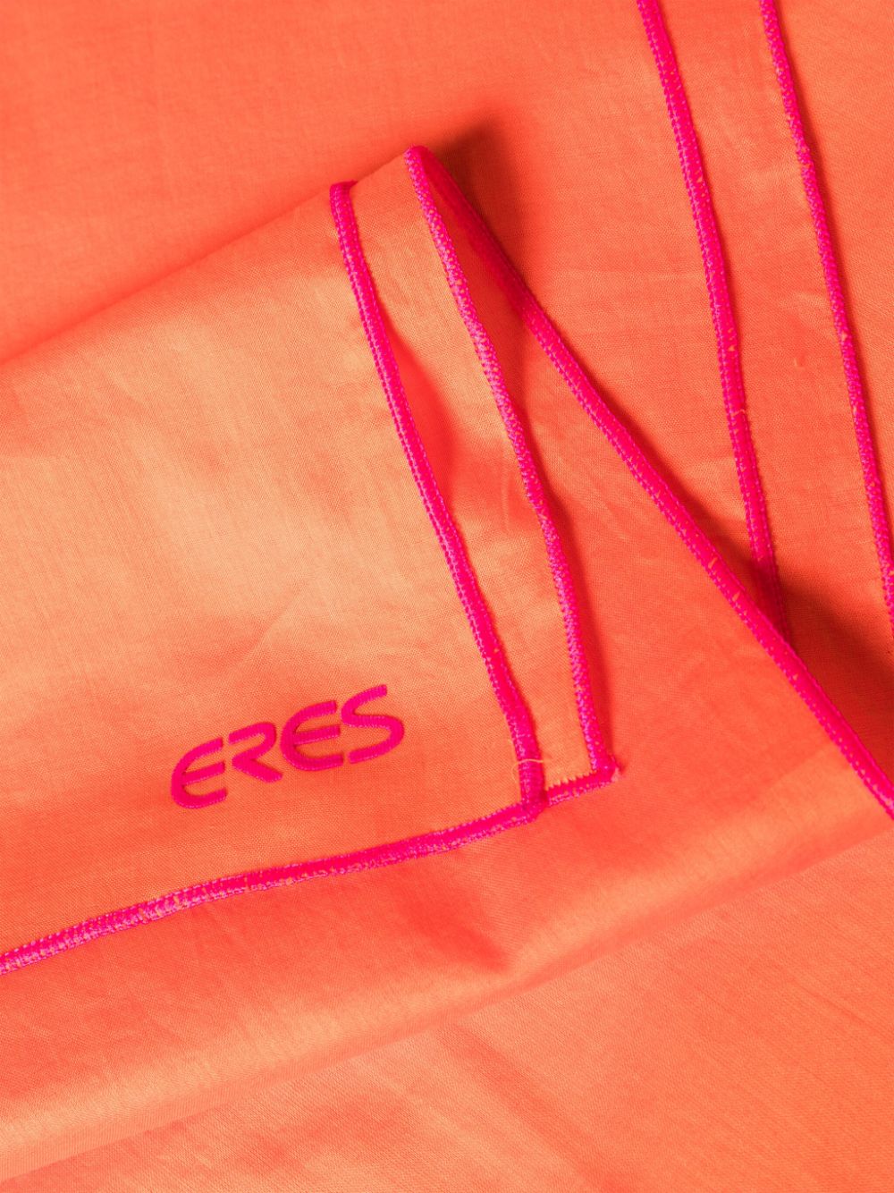Shop Eres Cabine Logo-embroidered Sarong In Orange