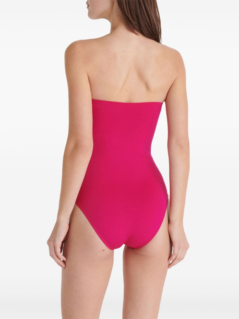 Shop Eres Cassiopée Strapless Swimsuit In Pink