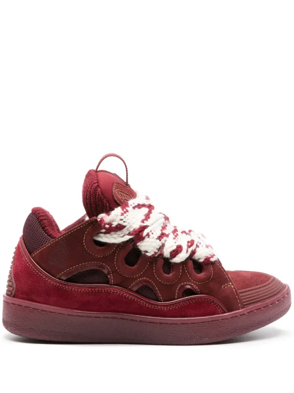 Lanvin burgundy hot sale suede classic