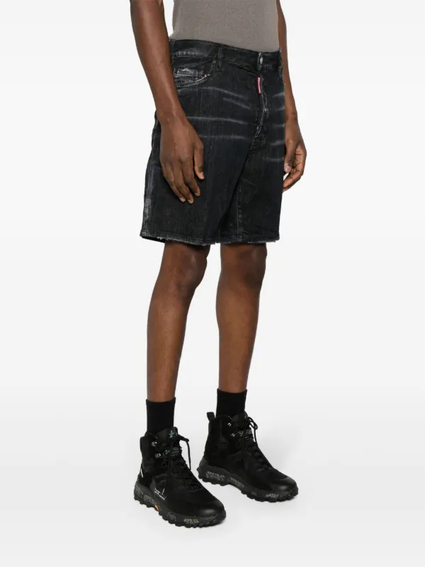DSQUARED2 ブラック ショートパンツ DSQUARED2 Ciao デニムショートパンツ | ブラック | FARFETCH JP