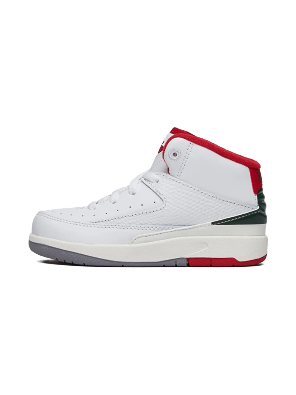 Jordan Kids Jordan 2 Retro White/Fire Red sneakers - Wit