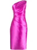 Solace London Orla satin one-shoulder midi dress - Pink