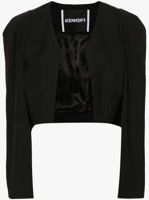 Frenken long puff-sleeved cropped jacket