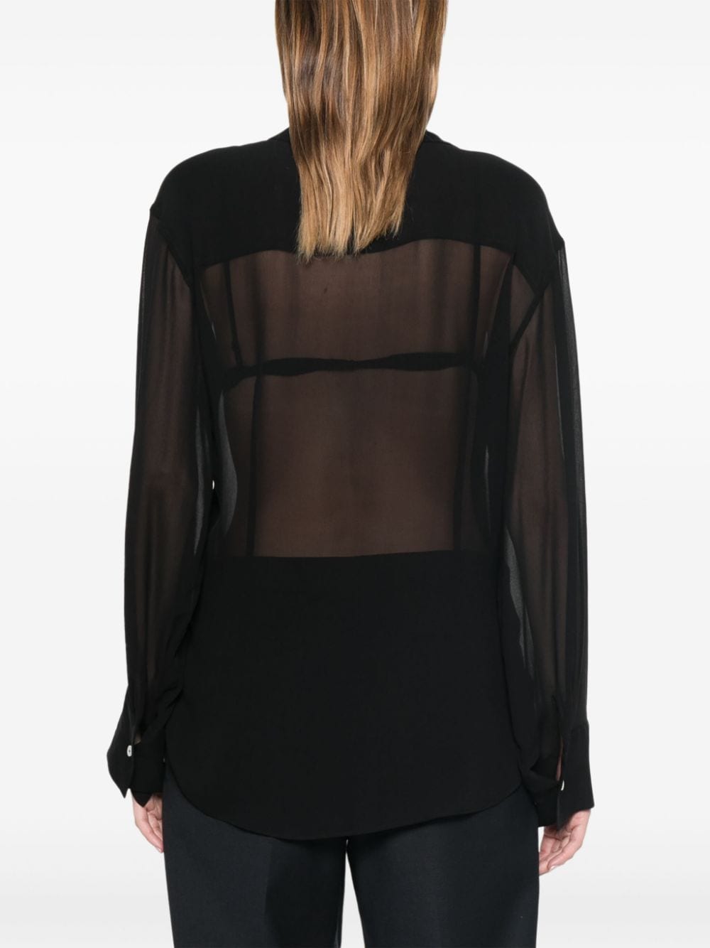 Shop Frenken Cross Asymetric Shirt In Black