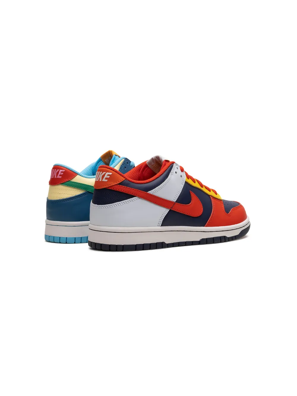 Shop Nike Dunk Low "multi Color" Sneakers In Blue