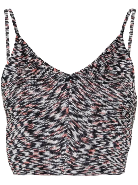 Missoni top corto con cierre de moño
