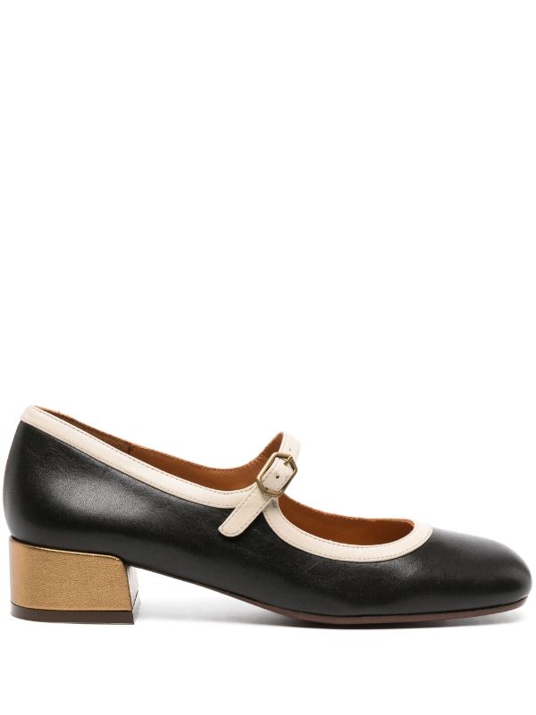 Chie Mihara Idan Leather Ballerina Shoes Farfetch