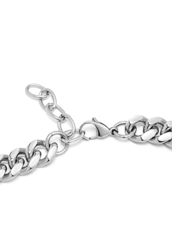 XXXL 32mm Stainless Steel Tank Chain Necklace – Solid Silver Color, Unisex