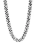 Nialaya Jewelry rolo-chain stainless steel necklace - Silver