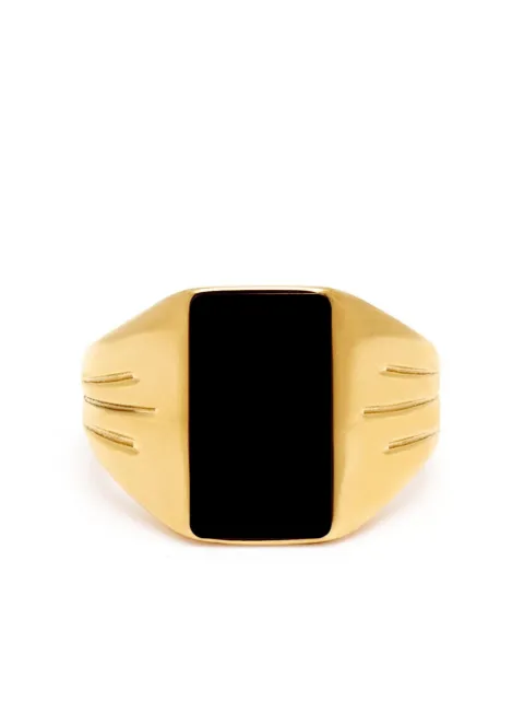 Nialaya Jewelry engraved-detail signet ring