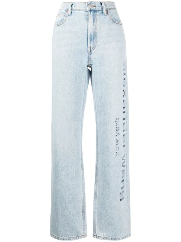 alexanderwang ライトブルー ストレートデニム M alexander wang ライトブルー ストレートデニム