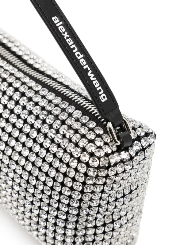 Alexander Wang Heiress Flex Shoulder Bag Silver FARFETCH IE