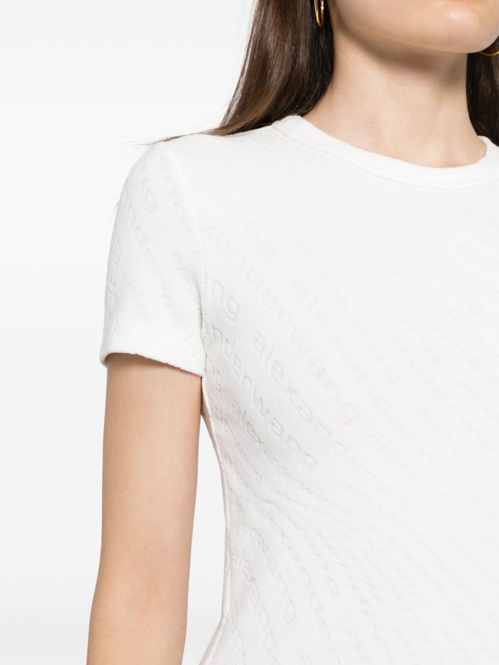 Affordable Alexander Wang logo-jacquard knitted top Women