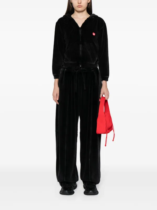 Alexander Wang クロップド ベロア パーカー Alexander Wang クロップド ベロア パーカー Alexander Wang