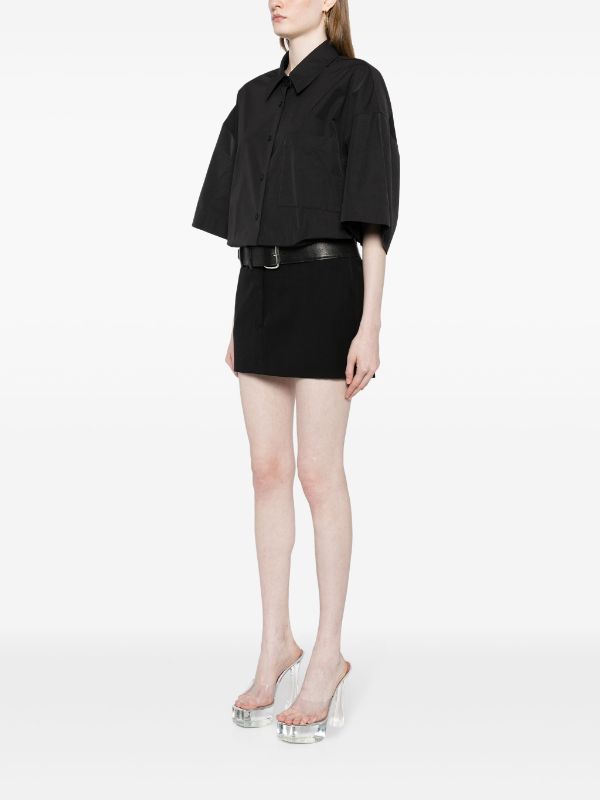 Alexander Wang Belted Shirt Minidress - Farfetch